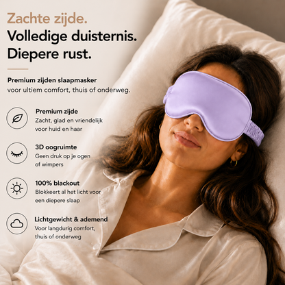 3D Silk Blackout Sleep Mask - Lavendel