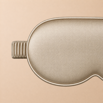 3D Silk Blackout Sleep Mask - Champagne