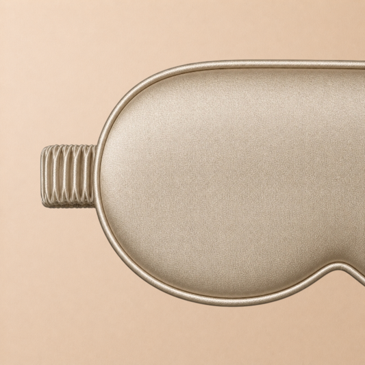 3D Silk Blackout Sleep Mask - Champagne