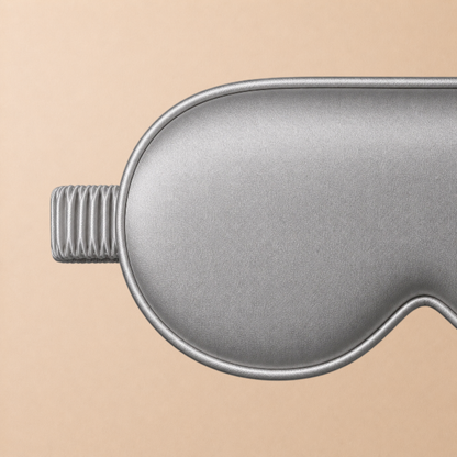 3D Silk Blackout Sleep Mask - Zilver