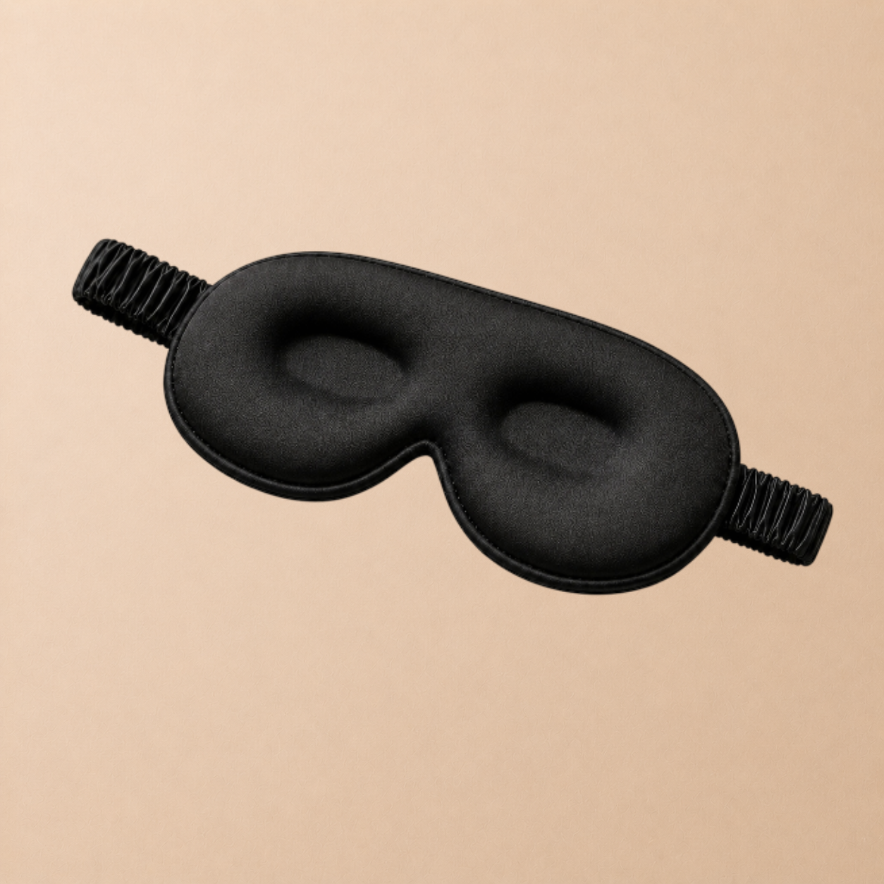 3D Silk Blackout Sleep Mask - Zwart