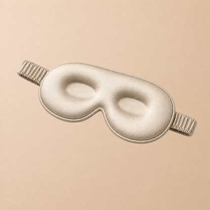 3D Silk Blackout Sleep Mask - Champagne