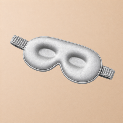 3D Silk Blackout Sleep Mask - Zilver